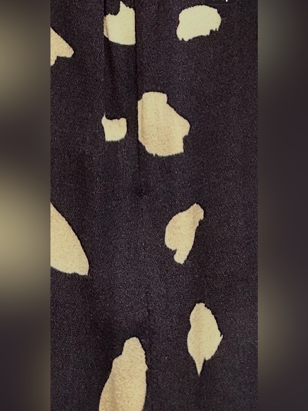 Reformation Zippy Dress Navy White Abstract Print Puff Sleeve Midi Dress Size 4P - Picture 16 of 16